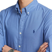 Men's Garment-Dyed Oxford Shirt - Bastille Blue