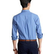 Men's Garment-Dyed Oxford Shirt - Bastille Blue