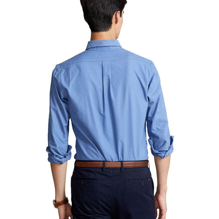 Men's Garment-Dyed Oxford Shirt - Bastille Blue