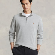Men's Estate-Rib Cotton Quarter-Zip Pullover