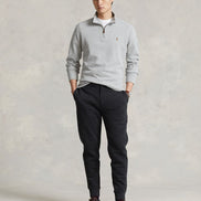 Men's Estate-Rib Cotton Quarter-Zip Pullover