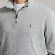 Men's Estate-Rib Cotton Quarter-Zip Pullover