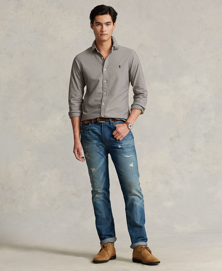 Men's Garment-Dyed Oxford Shirt - Perfect Gray