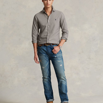 Men's Garment-Dyed Oxford Shirt - Perfect Gray