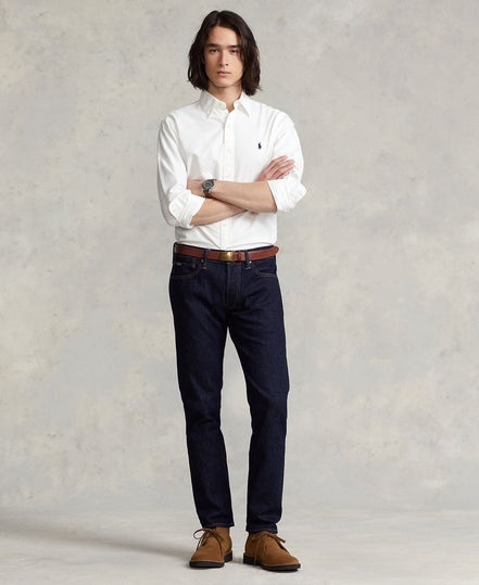 Men's Garment-Dyed Oxford Shirt - White