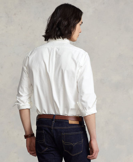 Men's Garment-Dyed Oxford Shirt - White