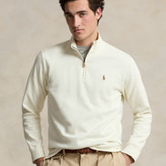 Men's Estate-Rib Cotton Quarter-Zip Pullover