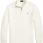 Men's Estate-Rib Cotton Quarter-Zip Pullover