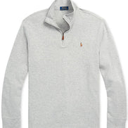 Men's Estate-Rib Cotton Quarter-Zip Pullover