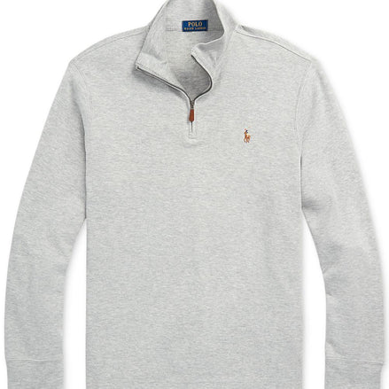 Men's Estate-Rib Cotton Quarter-Zip Pullover