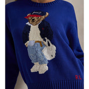 Women's Polo Bear Crew Neck Sweater