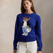Women's Polo Bear Crew Neck Sweater