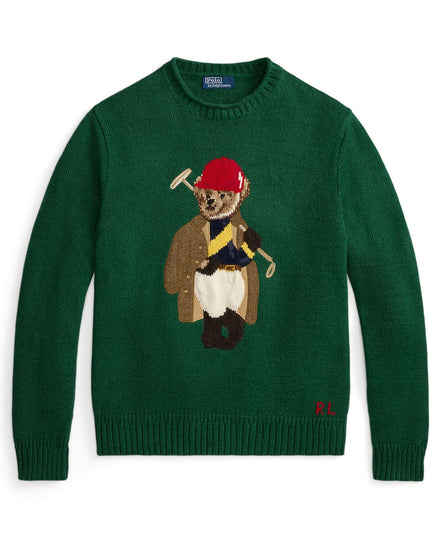 Men's Polo Bear Roll Neck Sweater