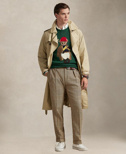 Men's Polo Bear Roll Neck Sweater