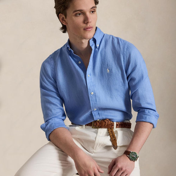 Men's Classic-Fit Linen Shirt