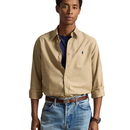 Men's Garment-Dyed Oxford Shirt - Surrey Tan