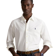 Men's Garment-Dyed Oxford Shirt - White