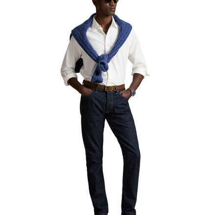 Men's Garment-Dyed Oxford Shirt - White