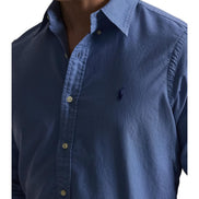 Men's Garment-Dyed Oxford Shirt - Bastille Blue