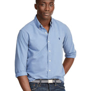 Men's Garment-Dyed Oxford Shirt - Bastille Blue