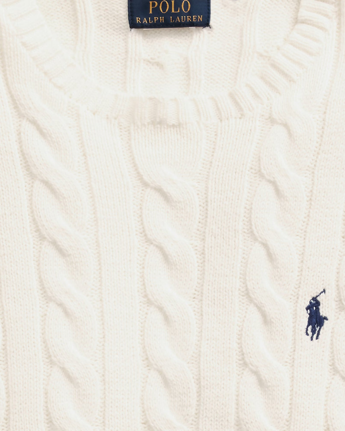 Cable-Knit Cotton Jumper - Cream