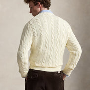 Cable-Knit Cotton Jumper - Cream
