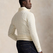 Cable-Knit Quarter-Zip Jumper - Andover Cream